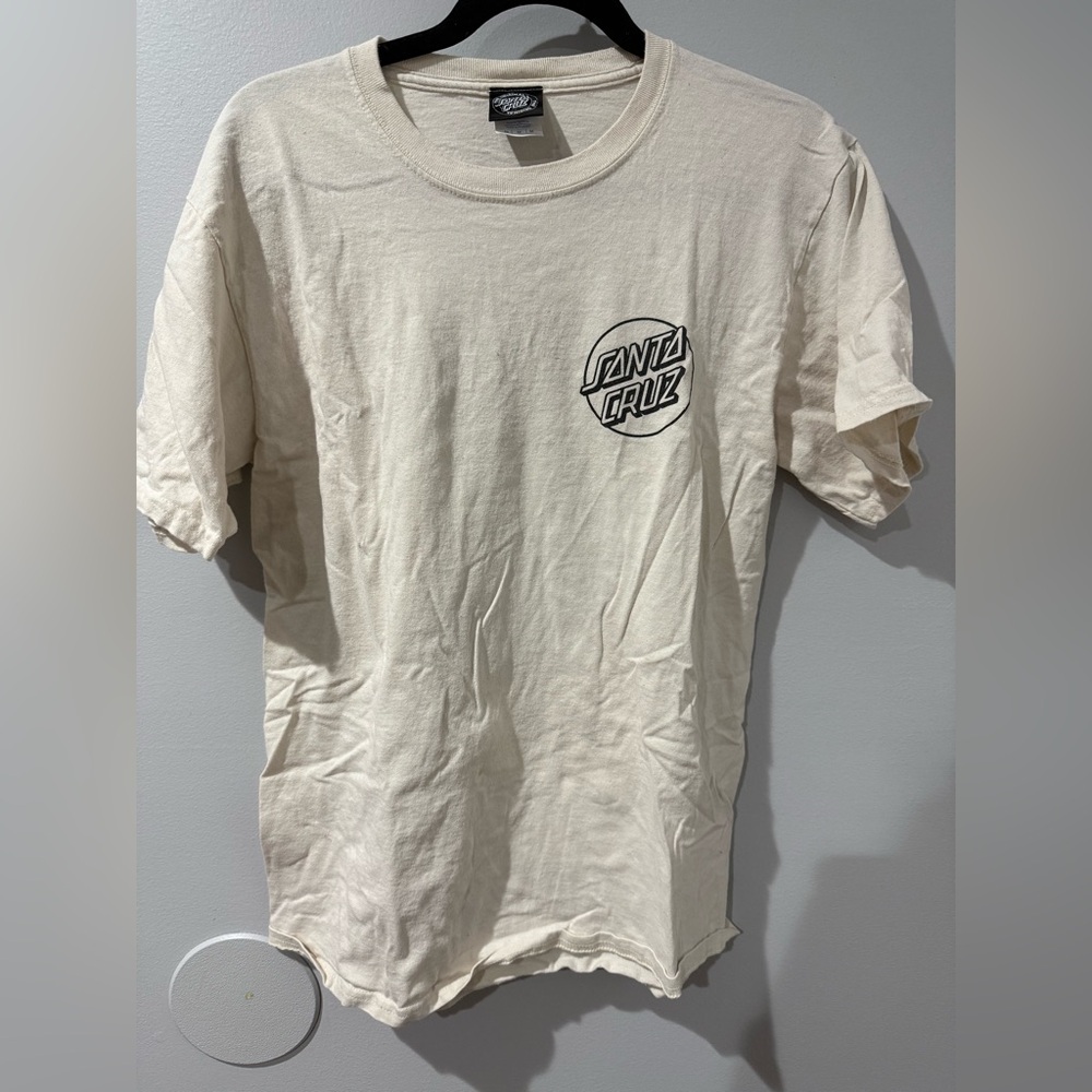 Santa Cruz Skateboards Mens‎ T-Shirt Screaming Hand Double Sided Sz M U